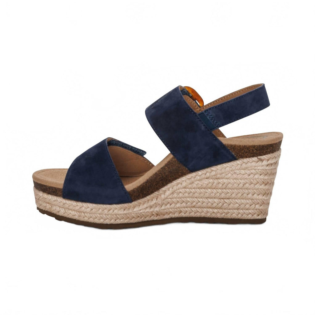 Women's Ashley Arch Support Wedge Sandals In Navy