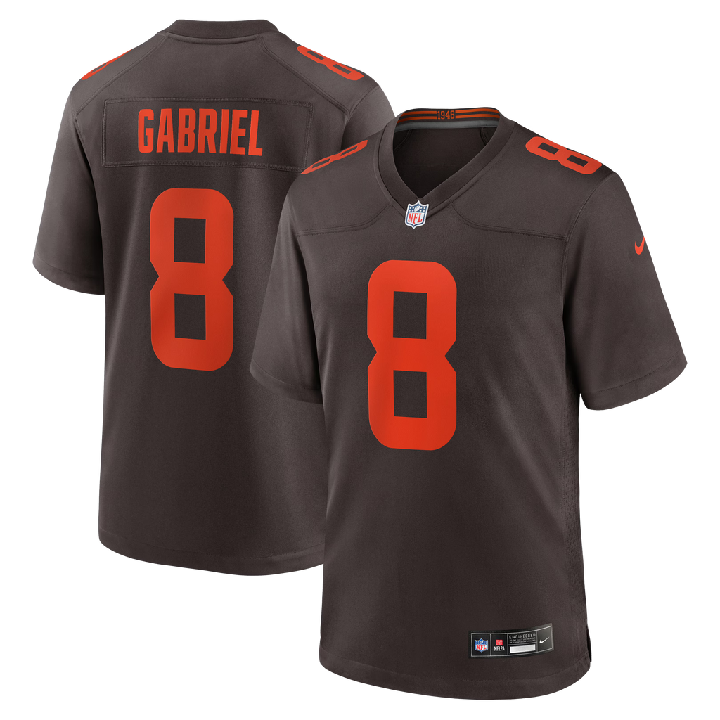 Cleveland Browns Dillon Gabriel Brown Alpha Dawg Game Jersey