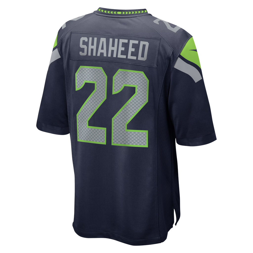 Seattle Seahawks Rashid Shaheed College Navy Team Game Jersey