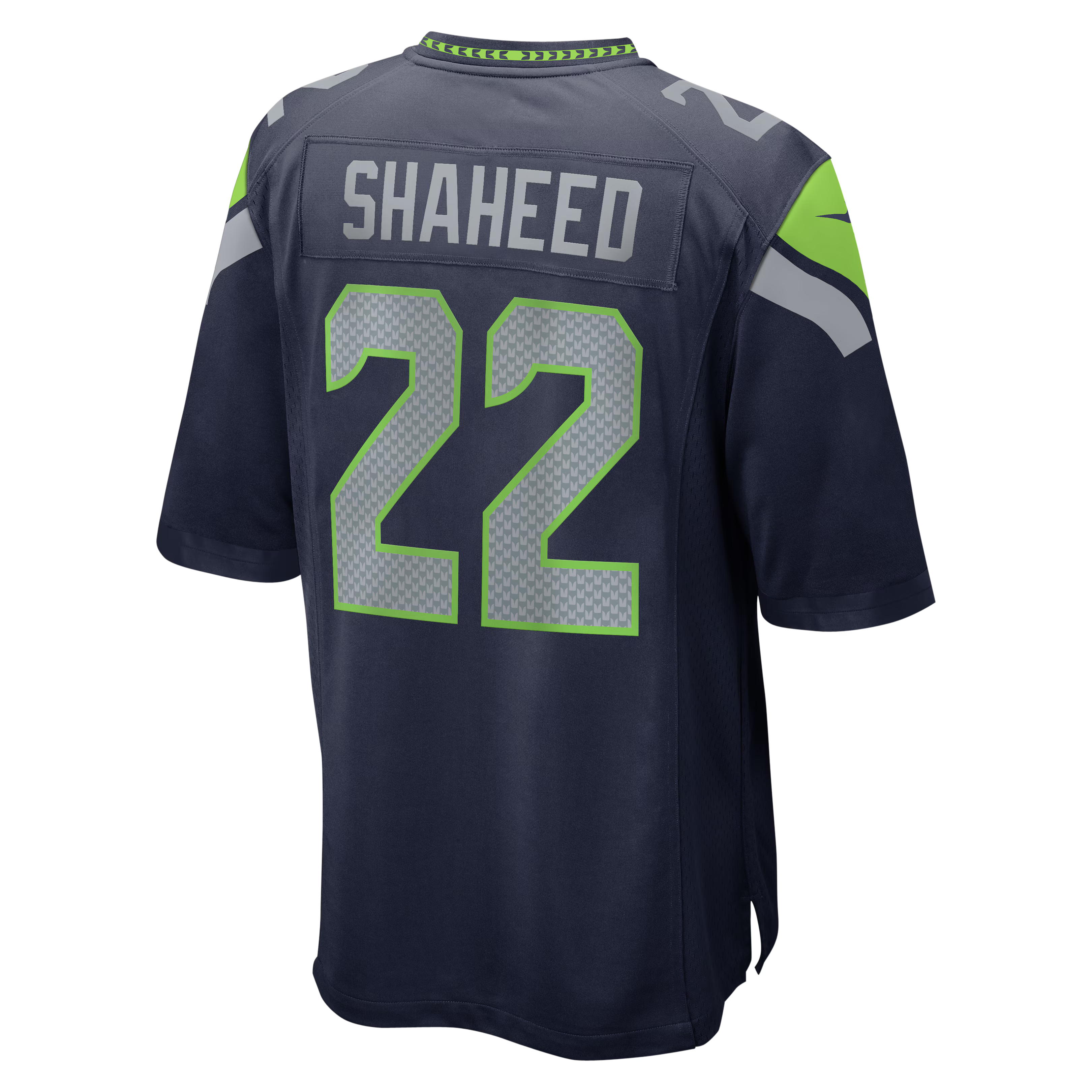 Seattle Seahawks Rashid Shaheed College Navy Team Game Jersey