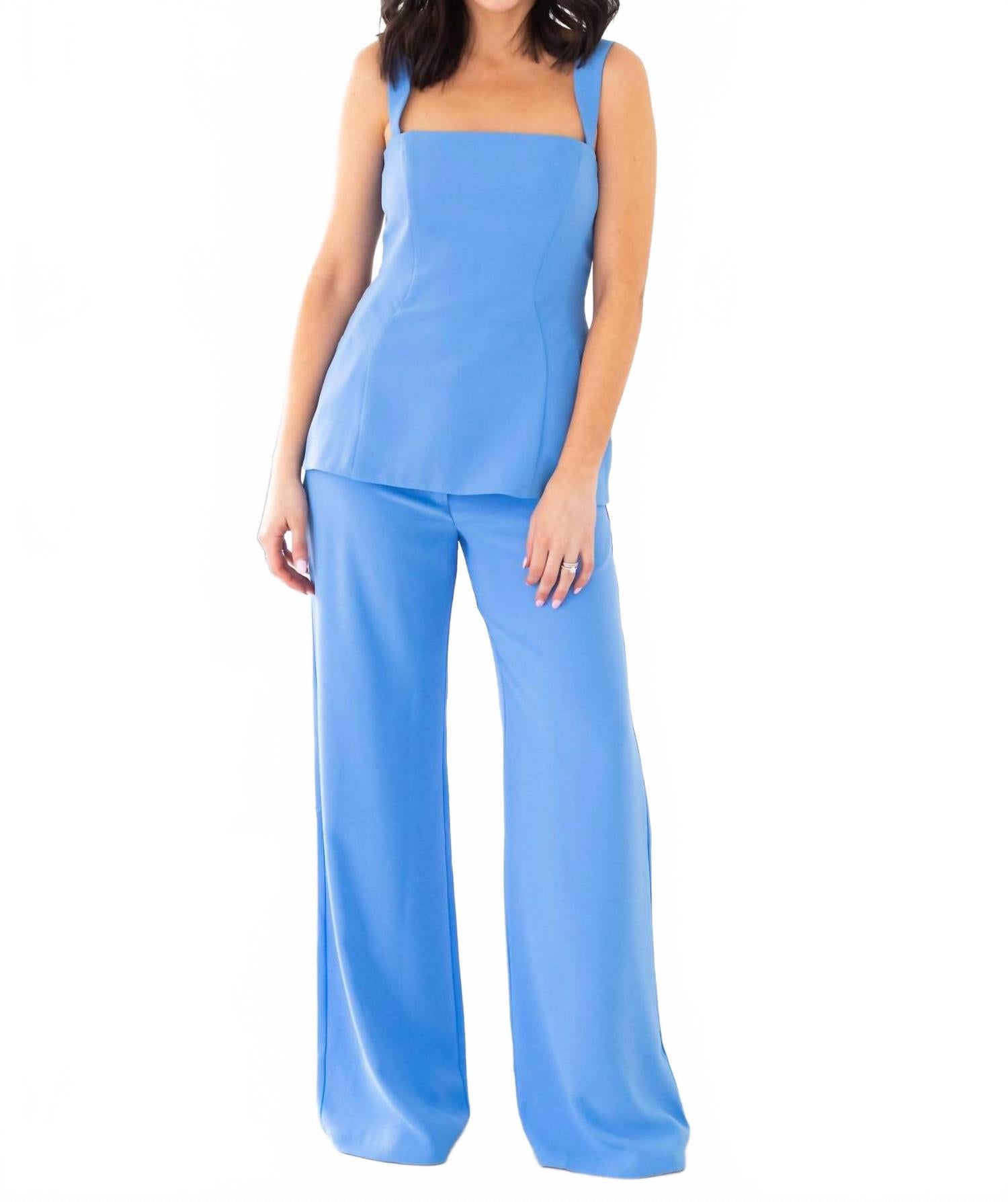 Andreina Sleeveless Top In Atlantic