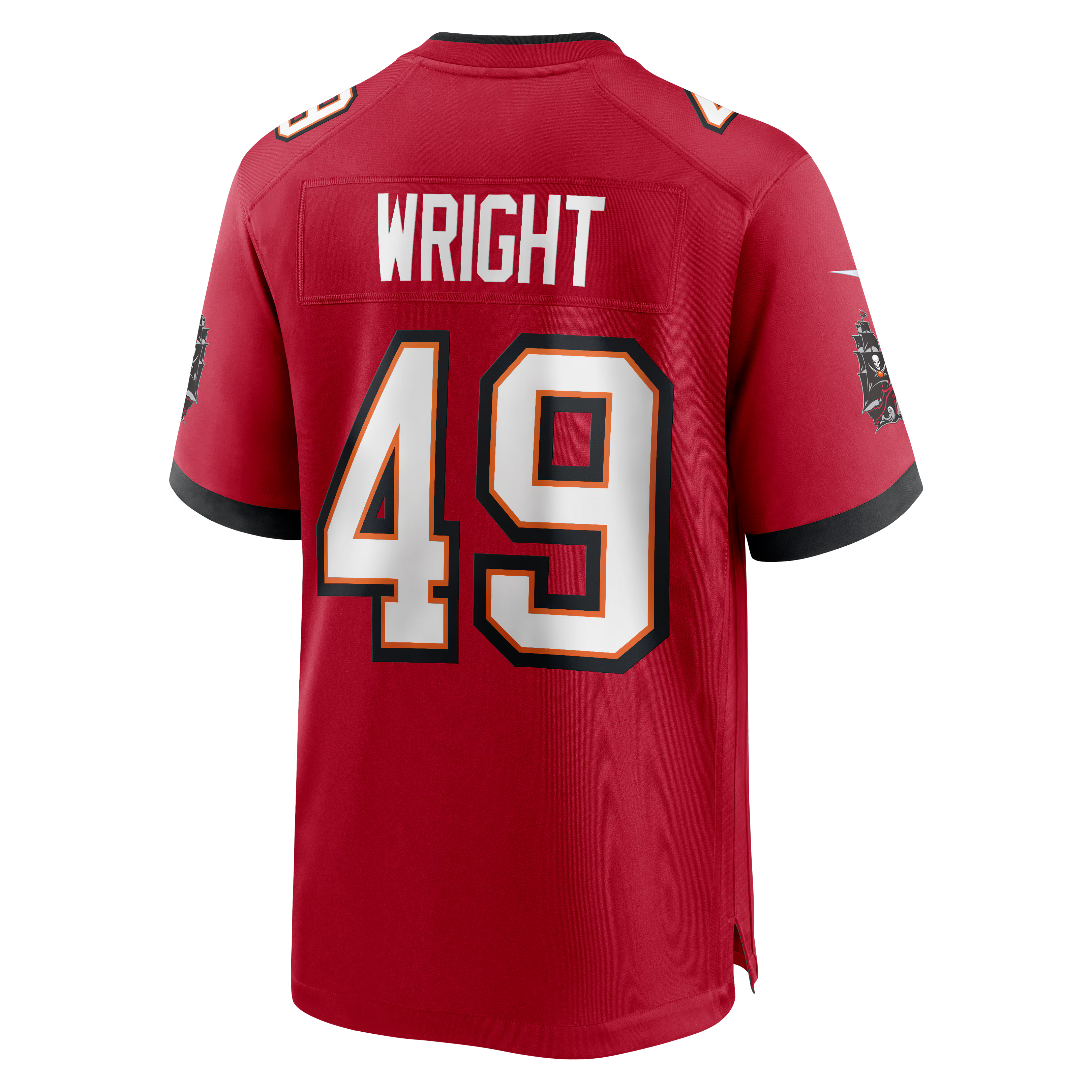 Tampa Bay Buccaneers Owen Wright Red Team Game Jersey