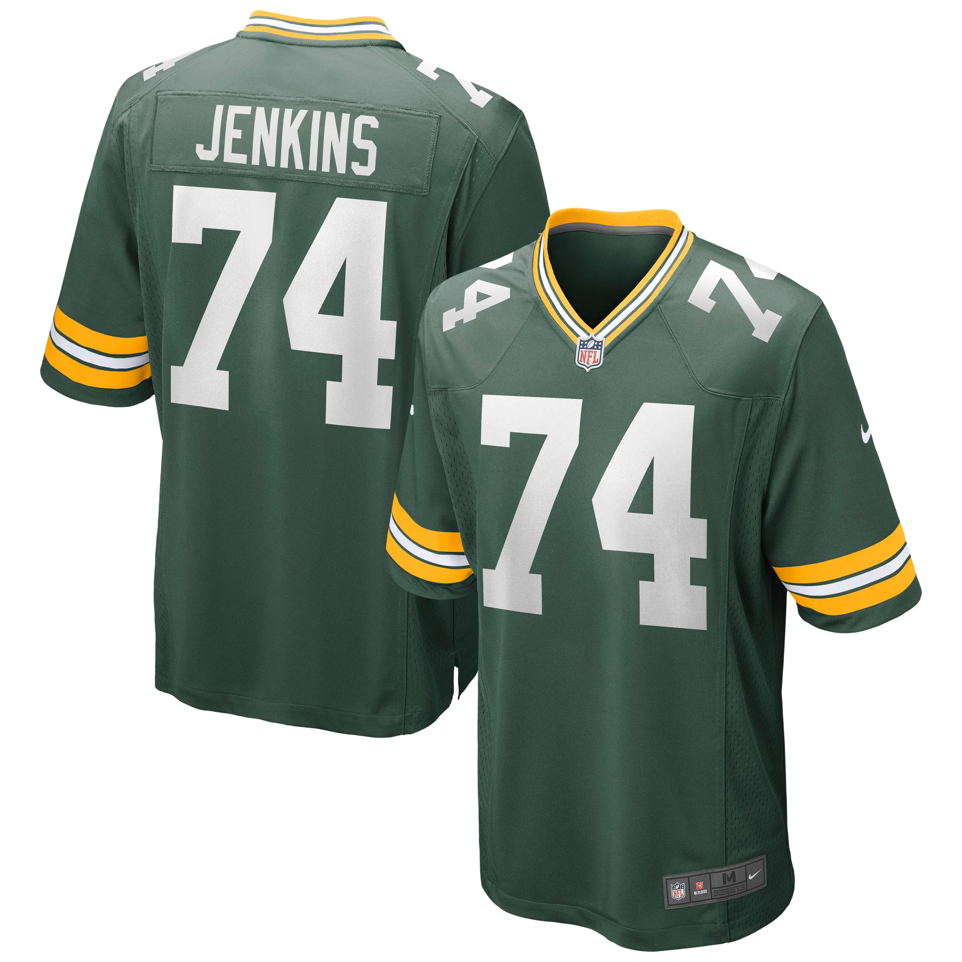 Green Bay Packers Elgton Jenkins Green Game Jersey