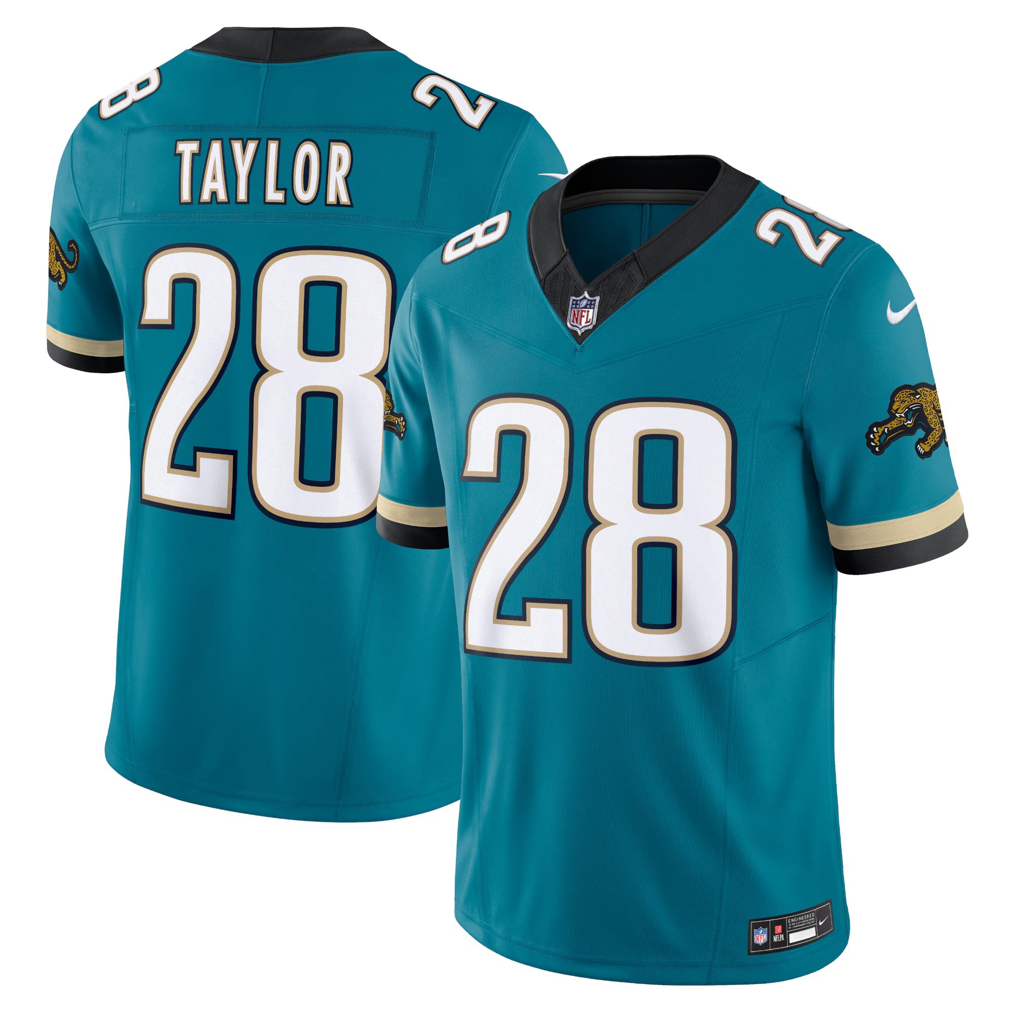 Jacksonville Jaguars Fred Taylor Teal Prowler Throwback Vapor F.U.S.E. Limited Retired Player Jersey