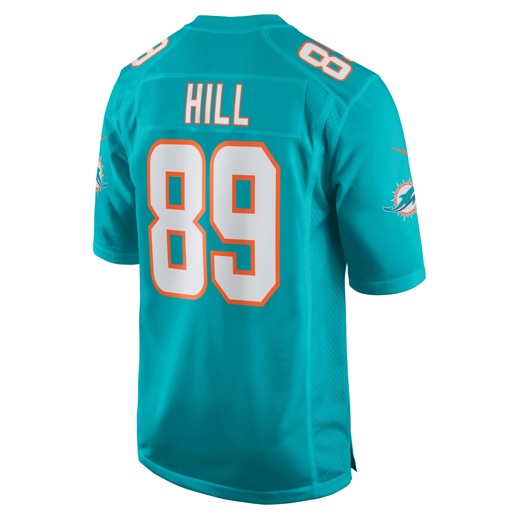 Miami Dolphins Julian Hill Aqua Game Jersey