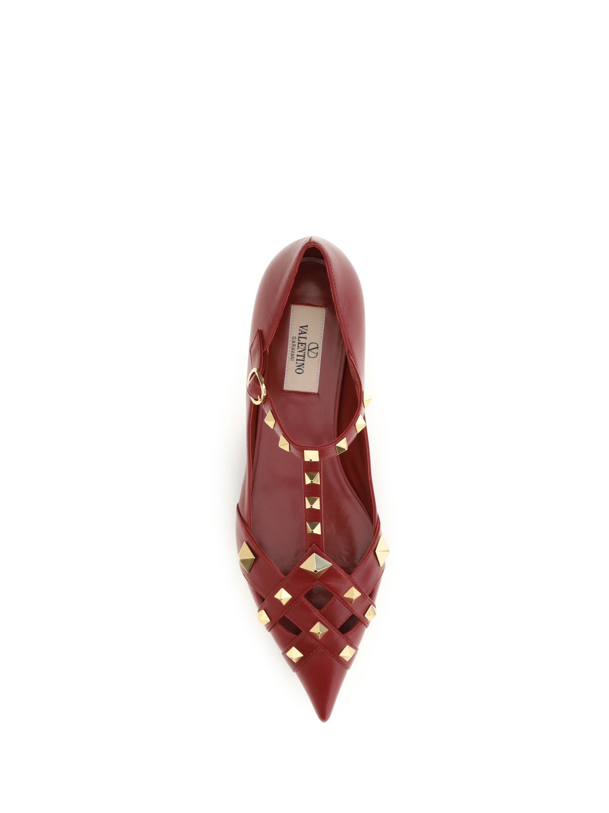 Valentino Garavani Women Studdy Ballerinas In Kidskin