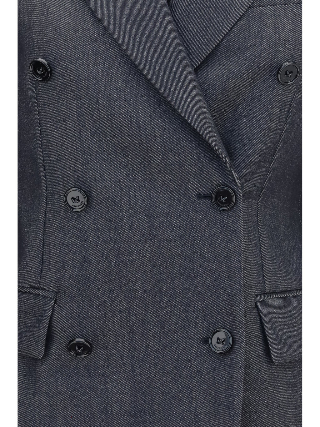 Balenciaga Women Double-Breasted Wool Blazer
