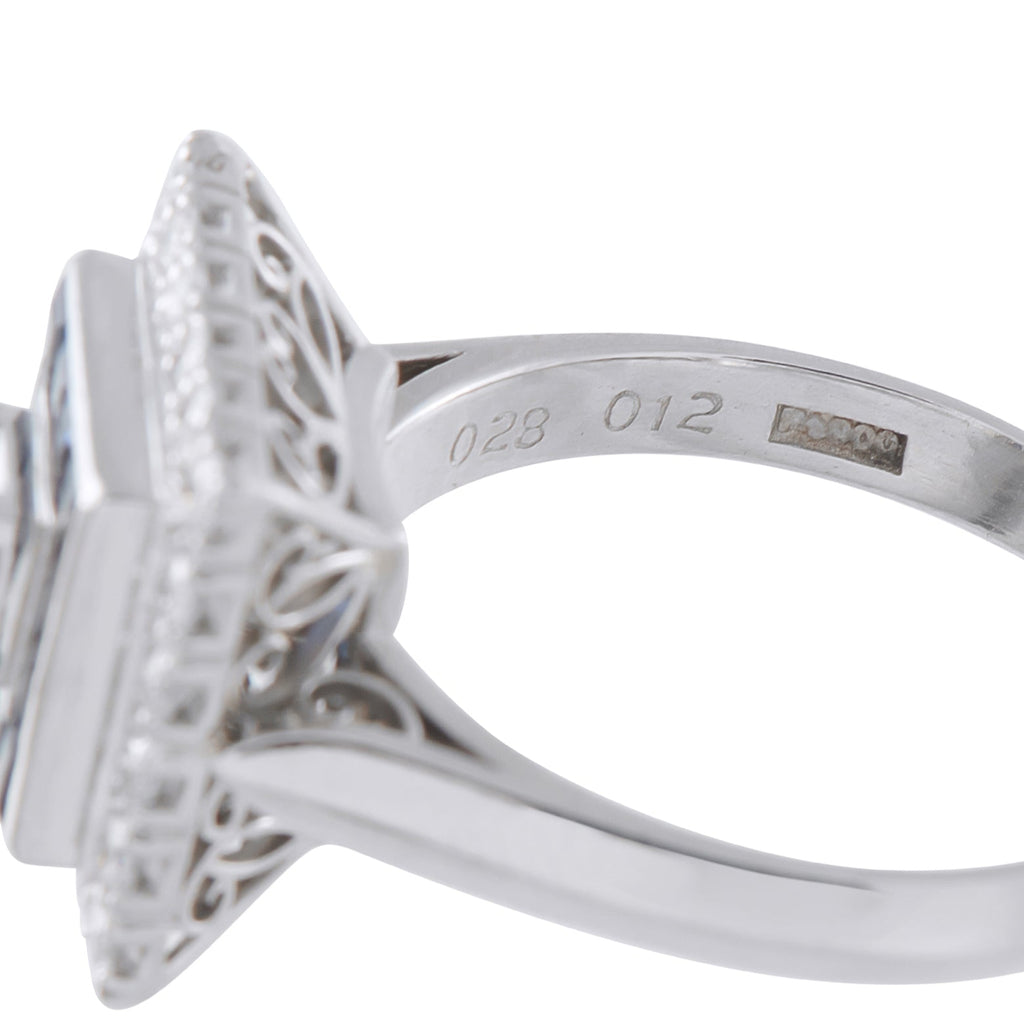 LB Exclusive Platinum 0.40ct Diamond and Sapphire Ring MF15-041426