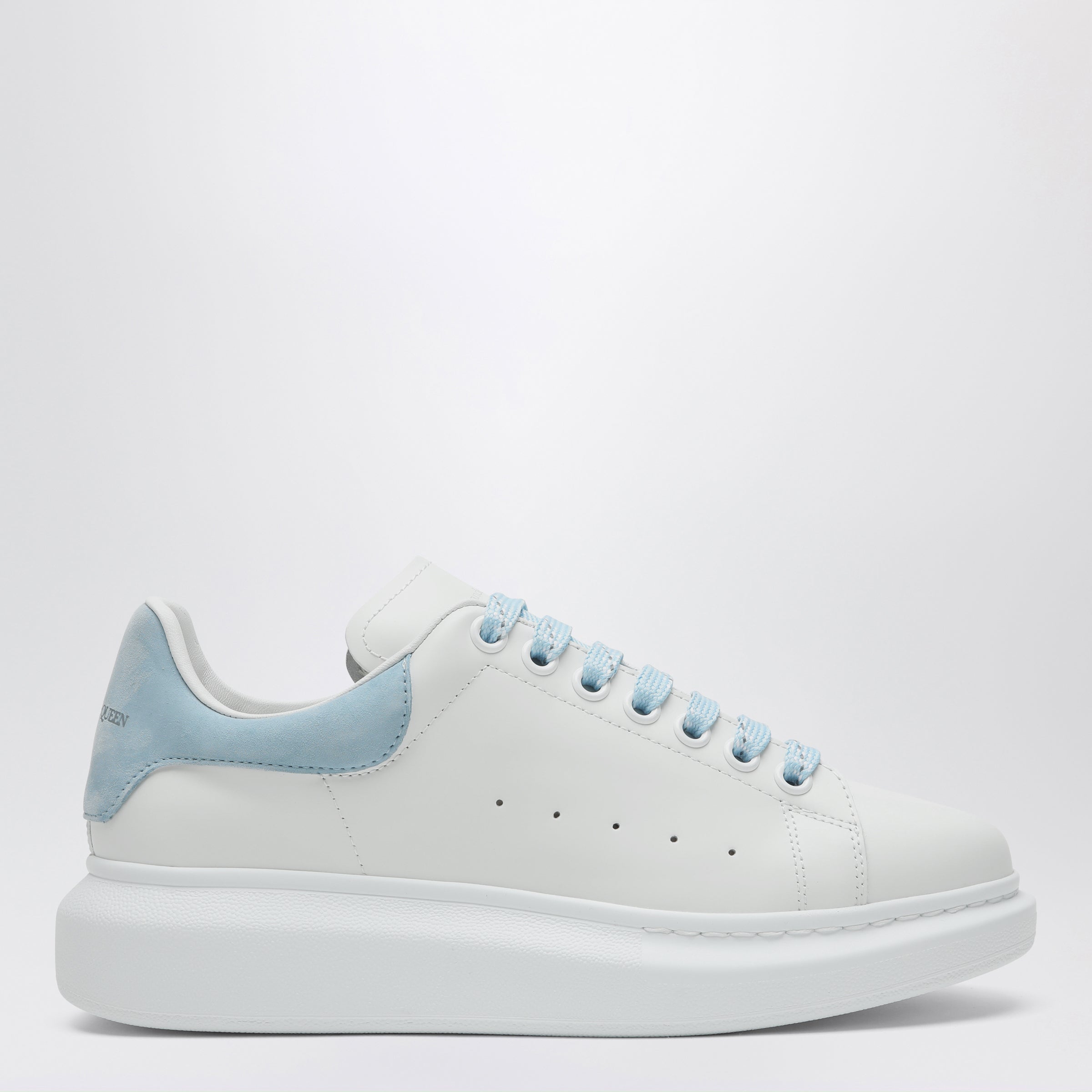 Alexander Mcqueen Oversize Sneakers In White/Powder Blue Women