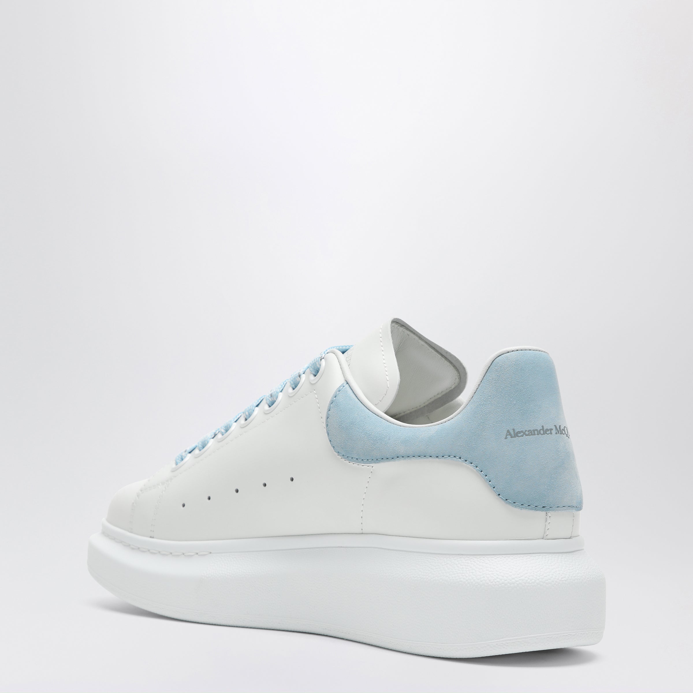Alexander Mcqueen Oversize Sneakers In White/Powder Blue Women