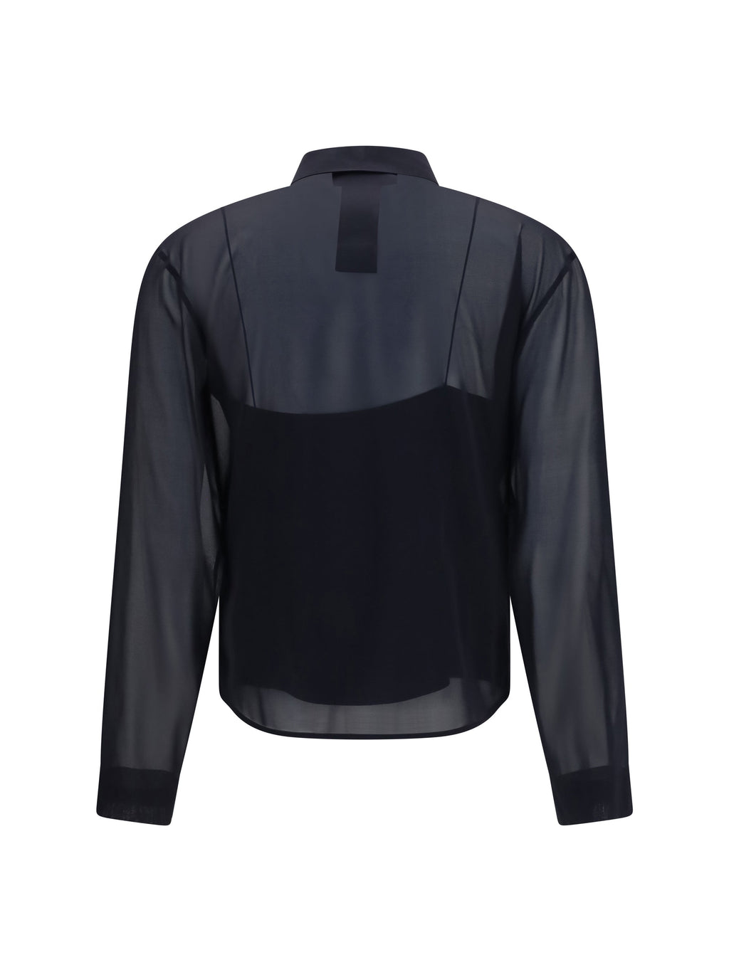 Gucci Women Stretch Silk Chiffon Shirt