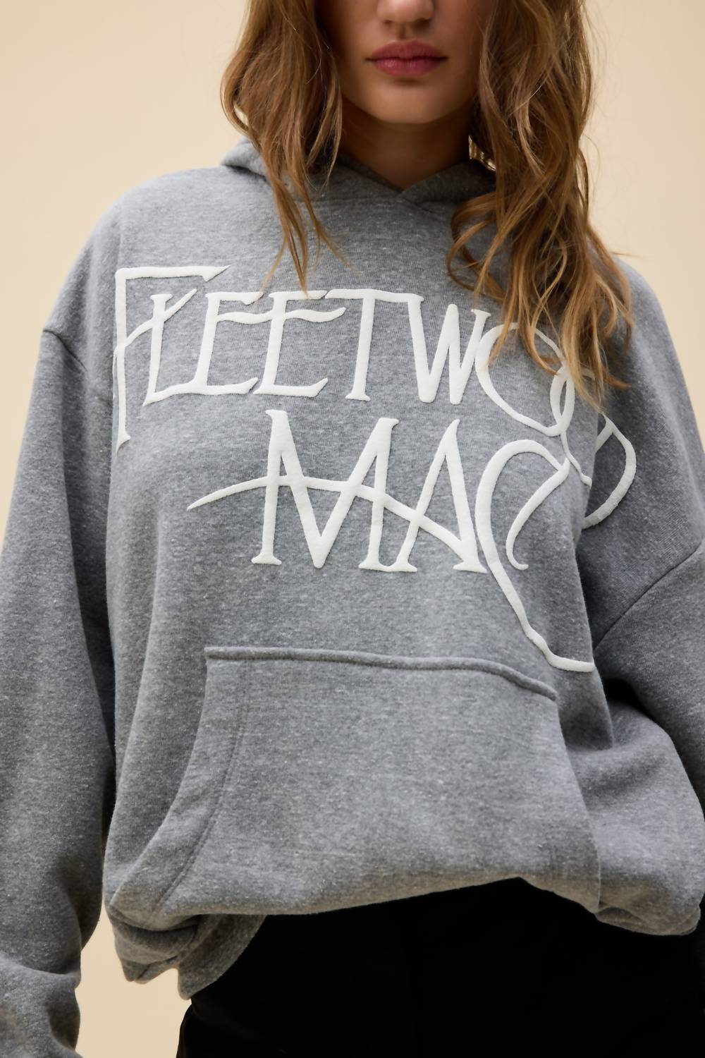 Fleetwood Mac Logo Hoodie In Grey