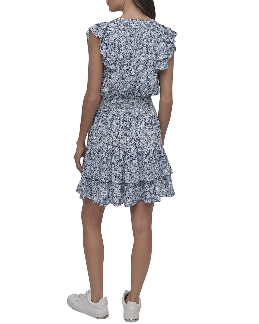 DKNY Deep V-Neck Dress