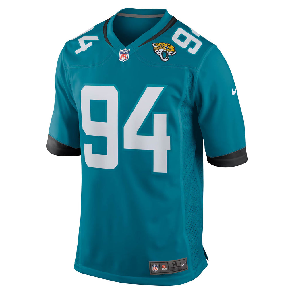 Jacksonville Jaguars Maason Smith Teal Team Game Jersey