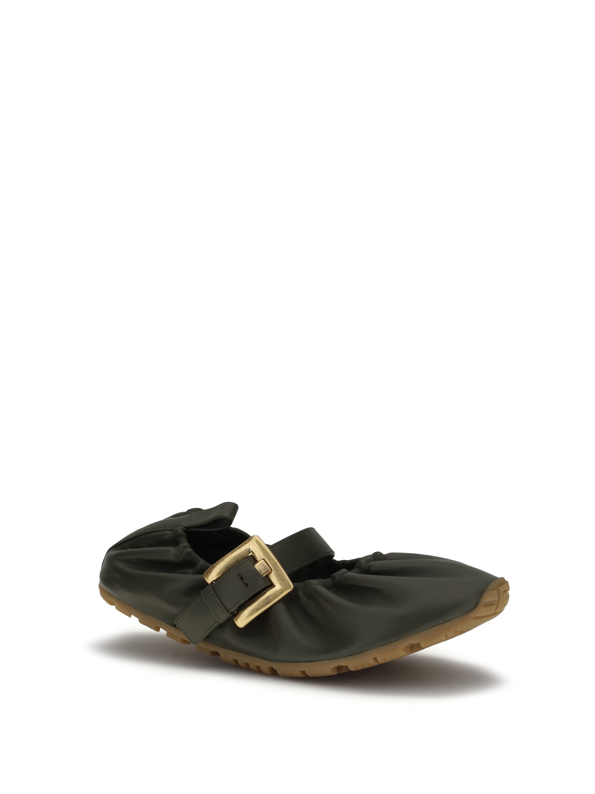 Balmain Women Buckle Strap Ballerinas