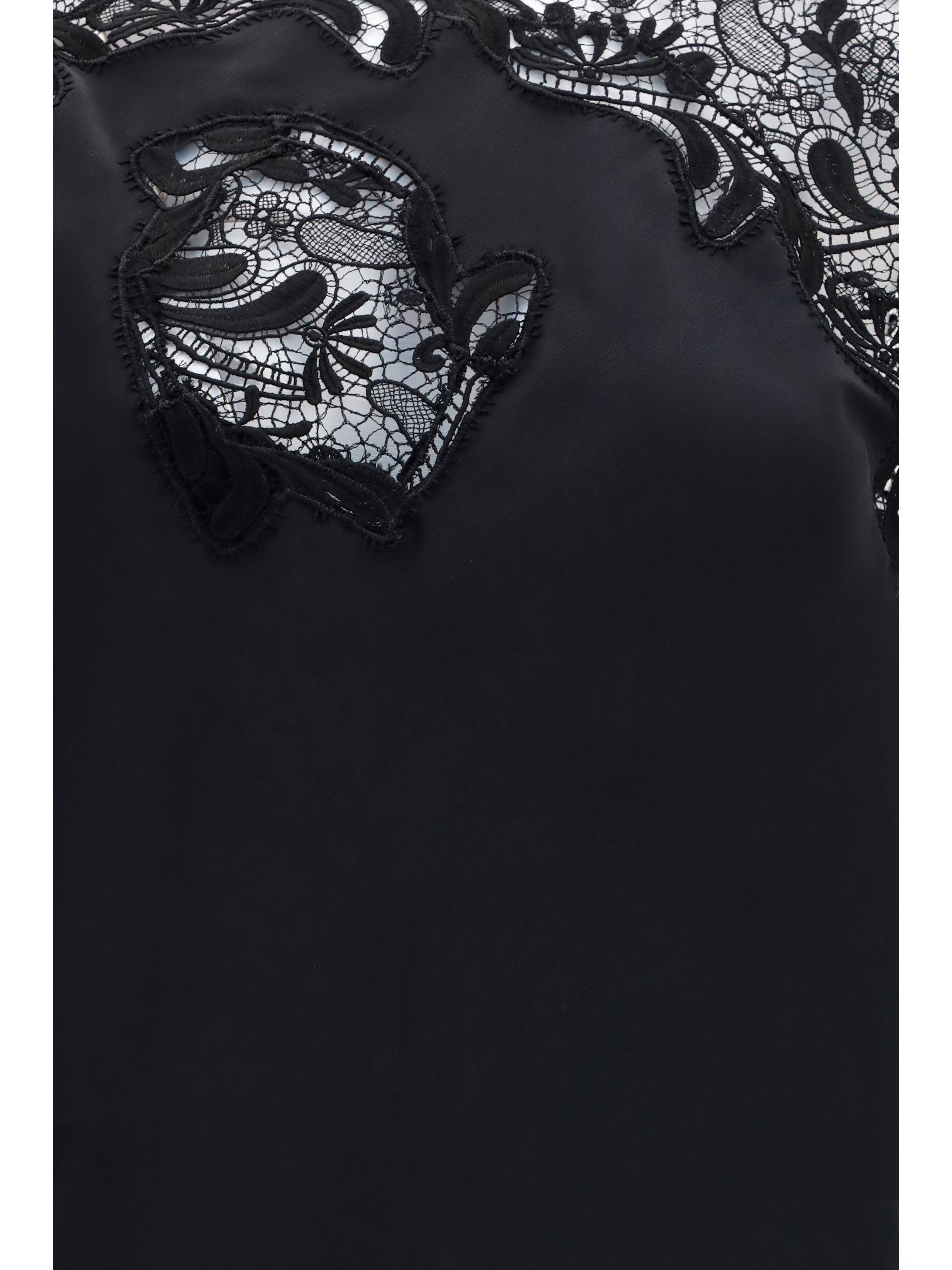Ferragamo Women Silk Dress With Lace