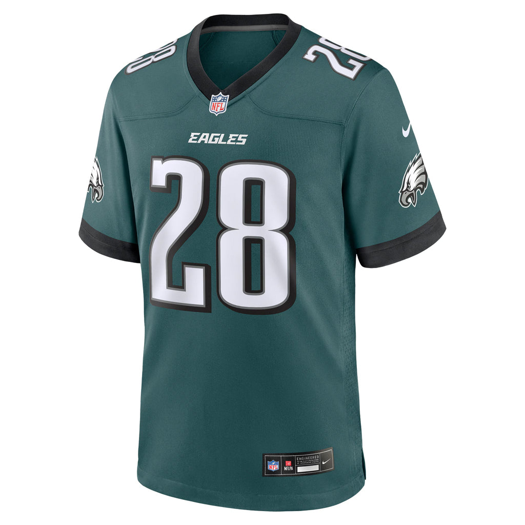 Philadelphia Eagles Will Shipley Midnight Green Team Game Jersey