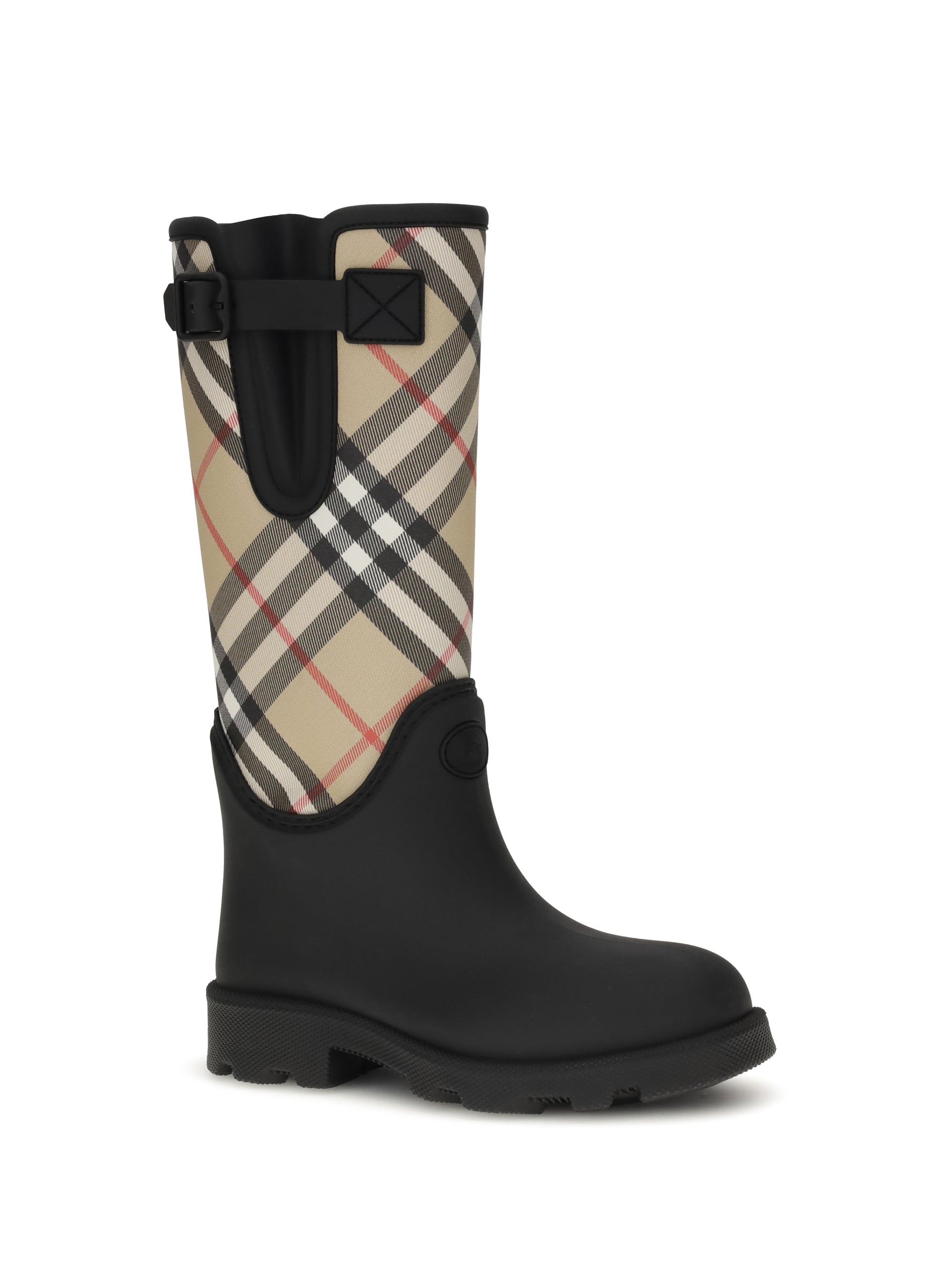 Burberry Women Marsh Stamp Rubber High Boots
