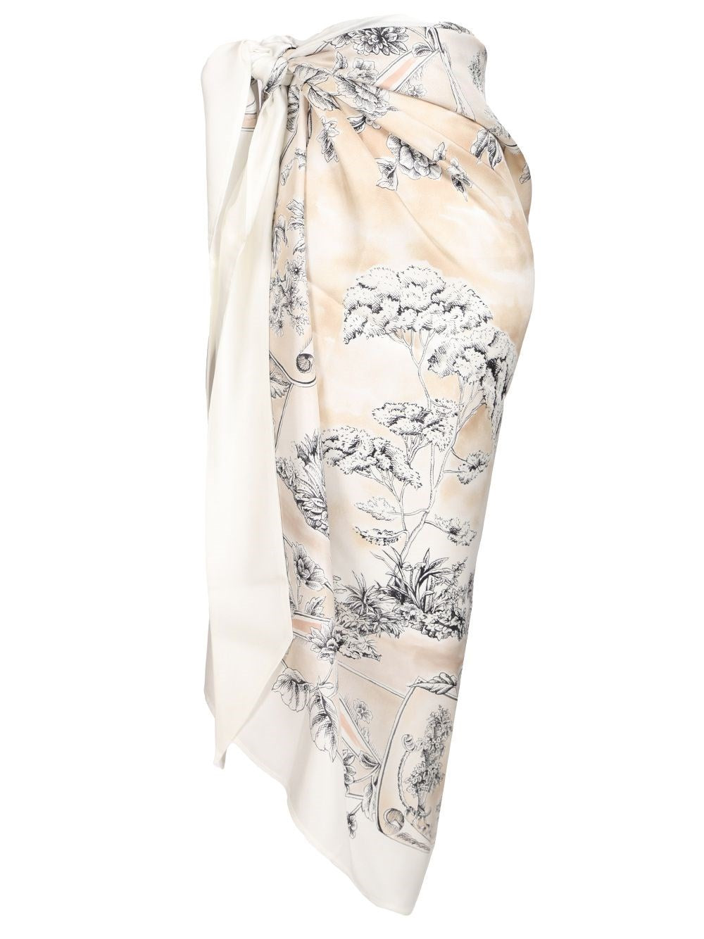 Ferragamo Women Pareo With "Travel" Print