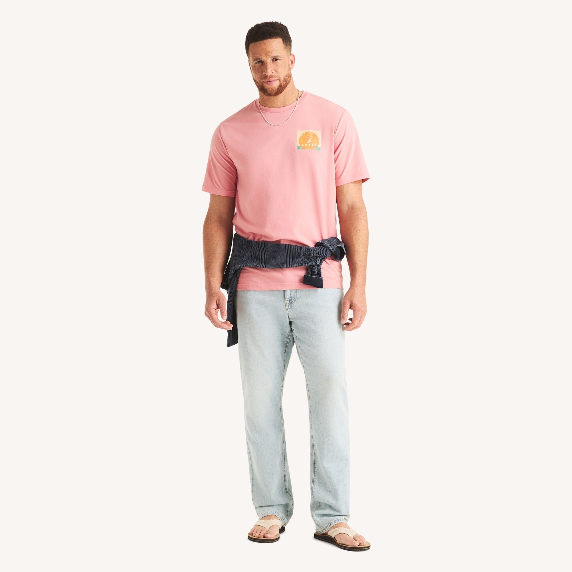 Nautica Big & Tall Land & Sea Graphic T-Shirt