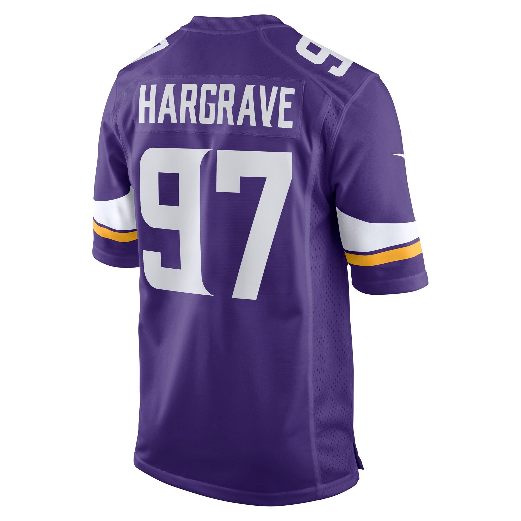 Minnesota Vikings Javon Hargrave Purple Team Game Jersey