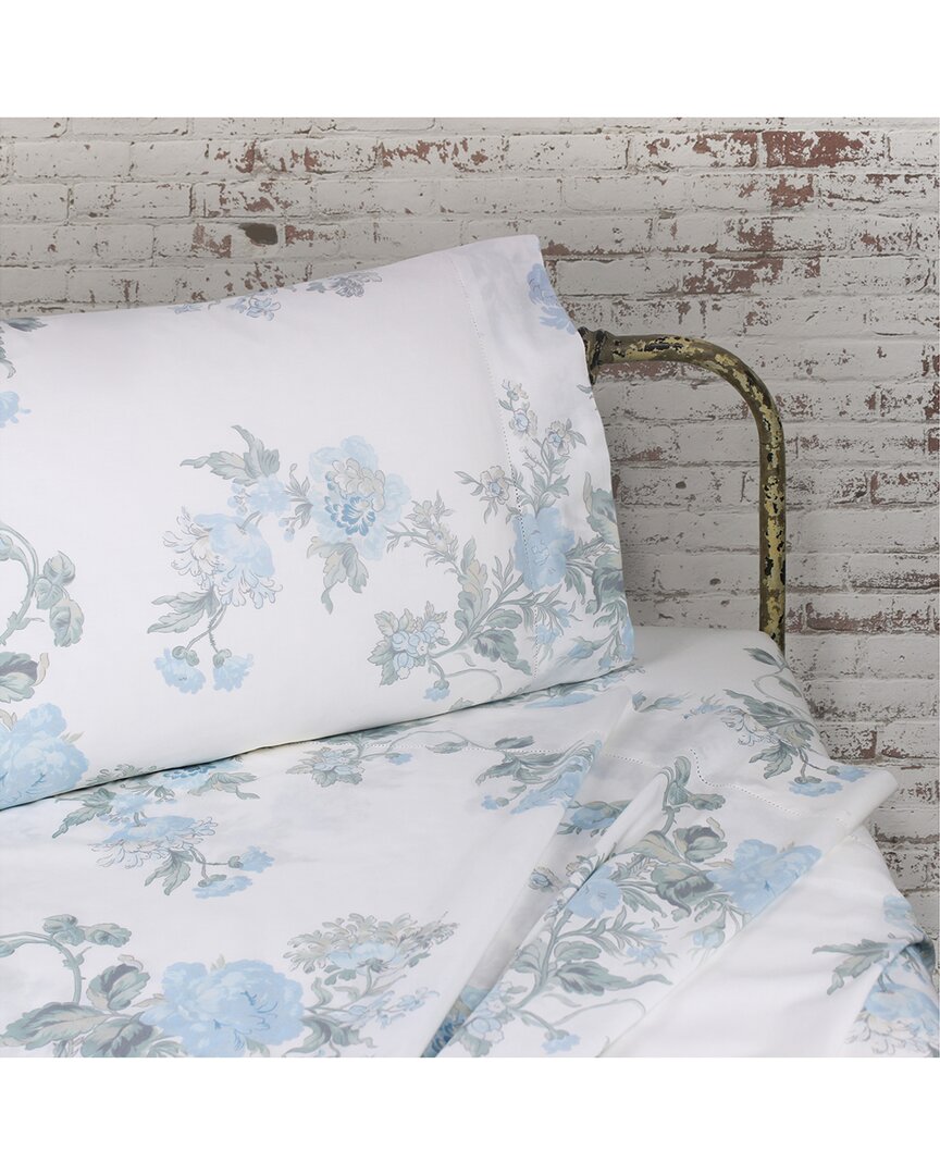 Melange Home Set of Two 200 Thread Count Cotton Percale Jardin De Rose