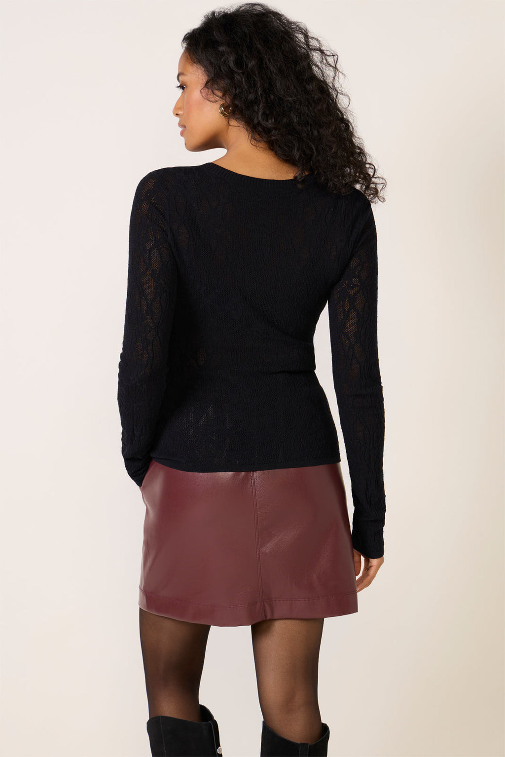 Women's Tibi Scoop Mesh Top