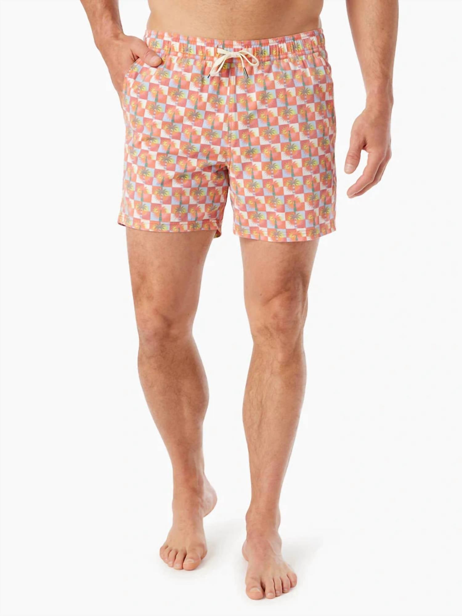 Bungalow Swim Trunks In Sunny Daze