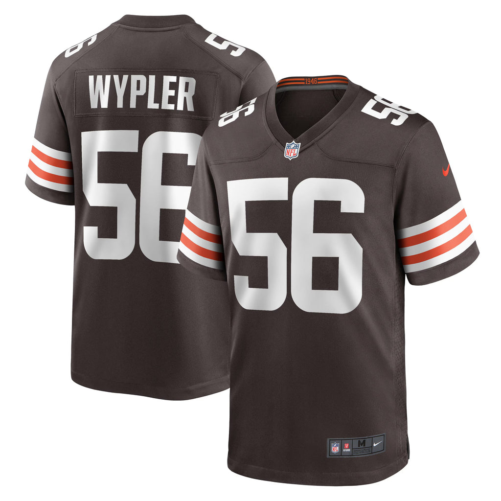 Cleveland Browns Luke Wypler Brown Team Game Jersey
