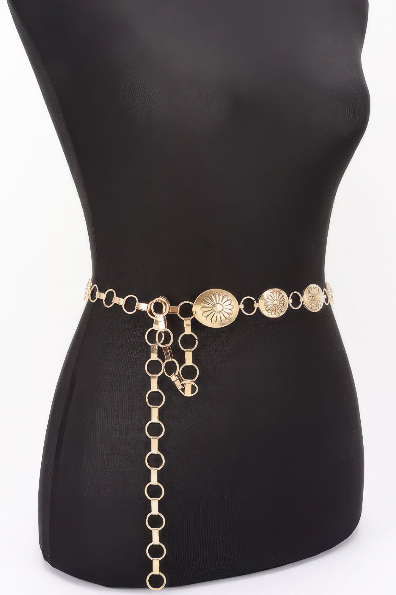 Floral Disc Chain Belt