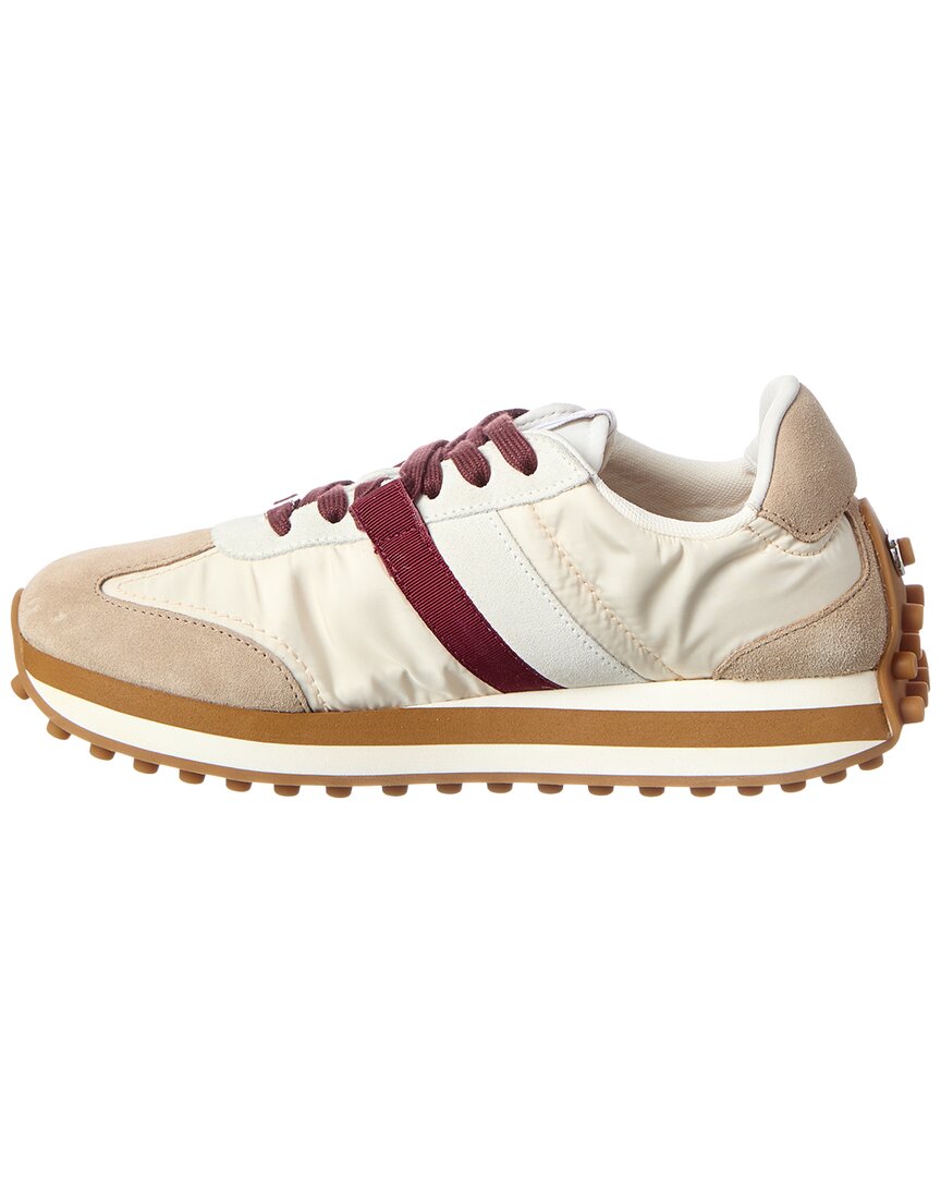 Ferragamo Iulia Suede-Trim Sneaker