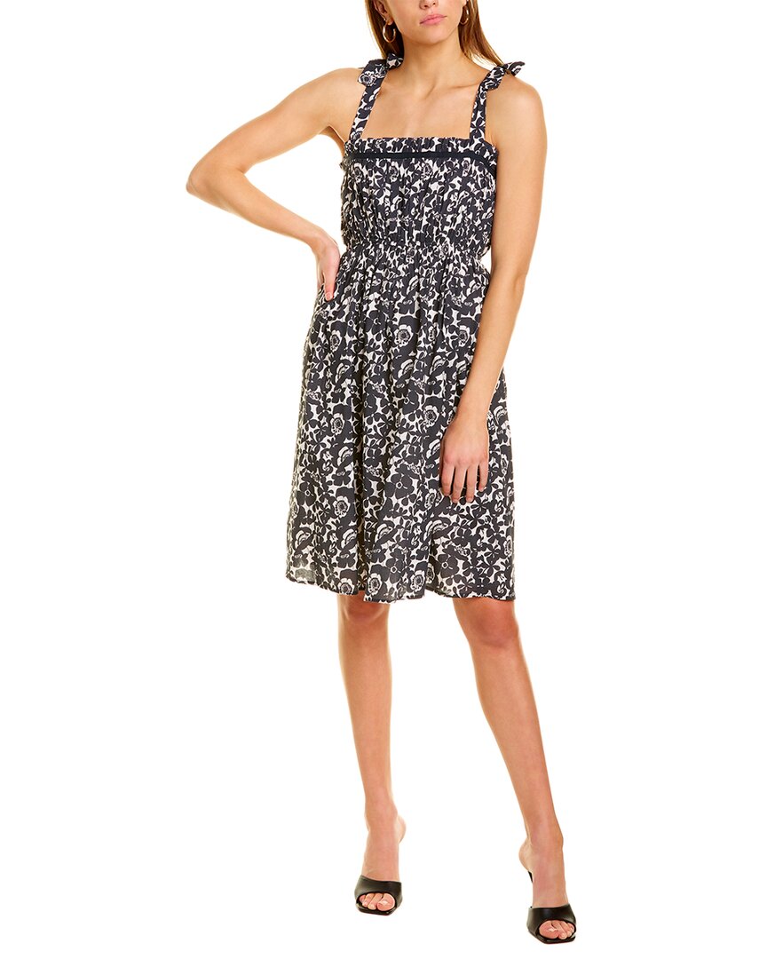Celina Moon Tie-Shoulder A-Line Dress