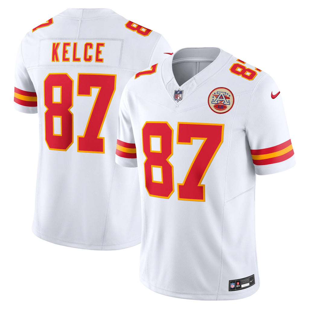 Kansas City Chiefs Travis Kelce White Vapor F.U.S.E. Limited Jersey