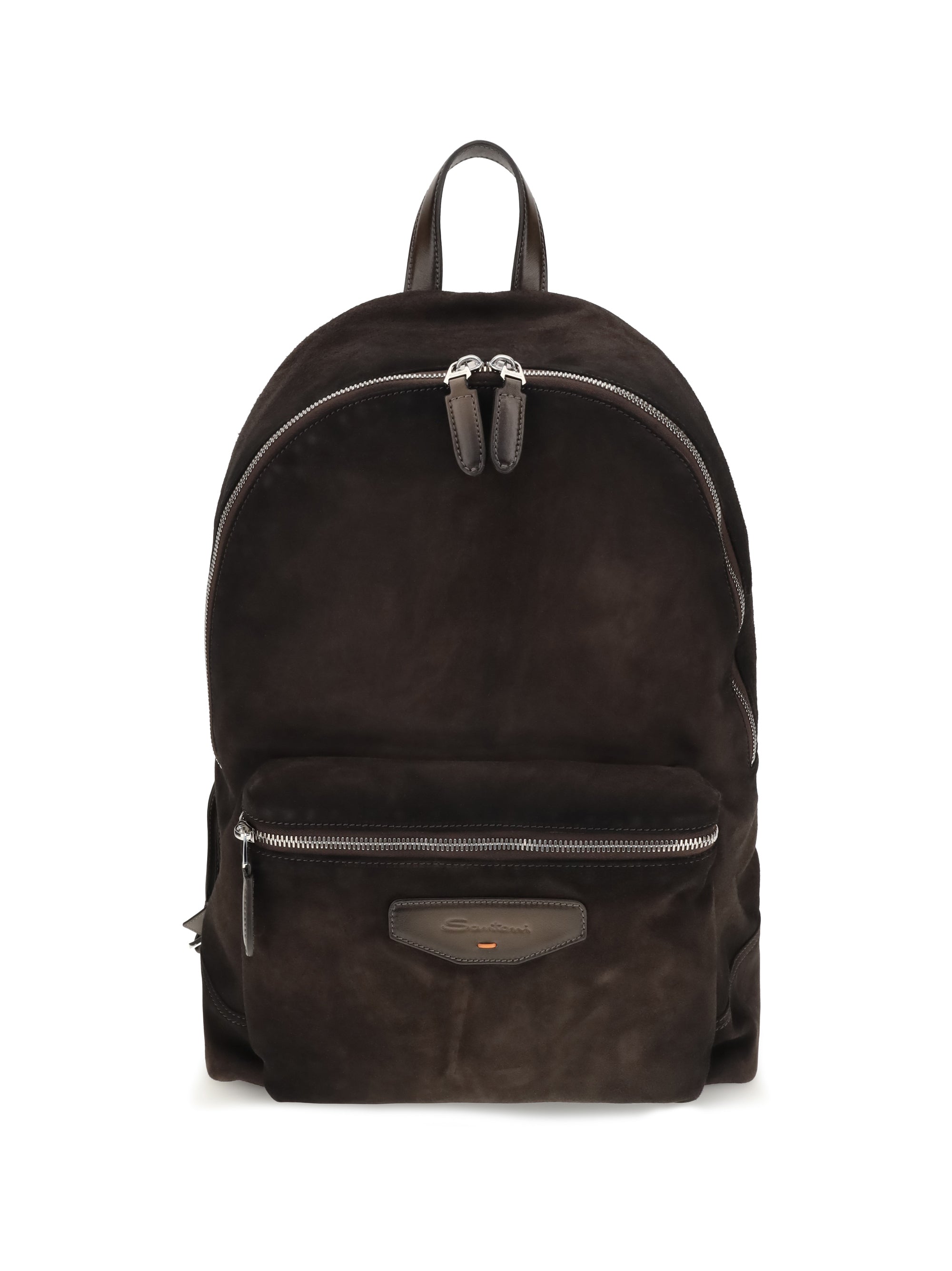 Santoni Men Suede Backpack