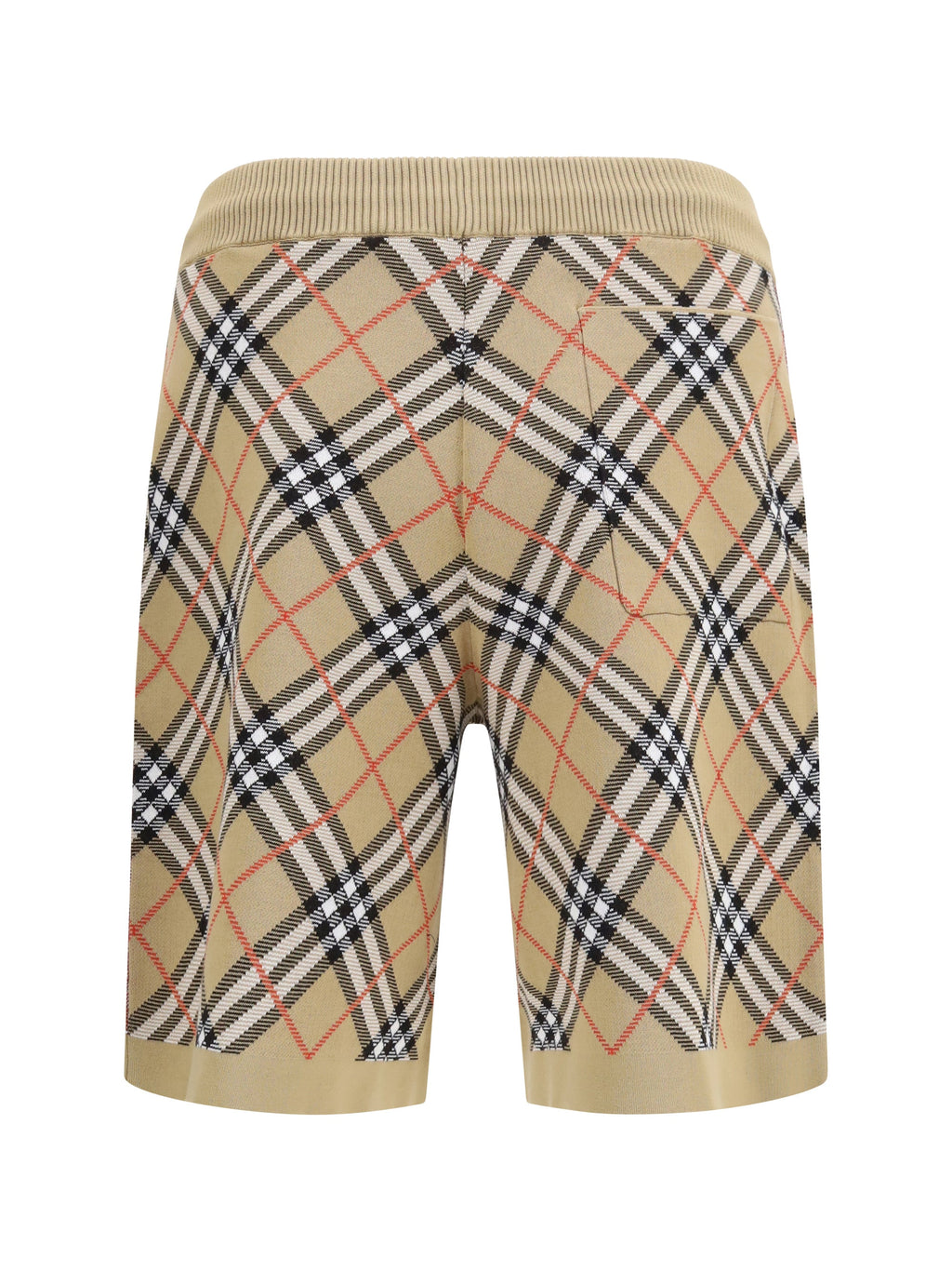 Burberry Men Check Cotton Blend Shorts