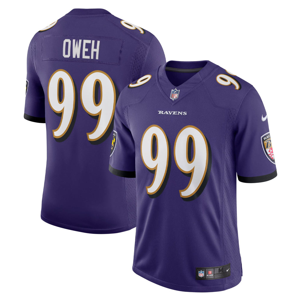 Baltimore Ravens Odafe Oweh Purple Vapor Limited Jersey