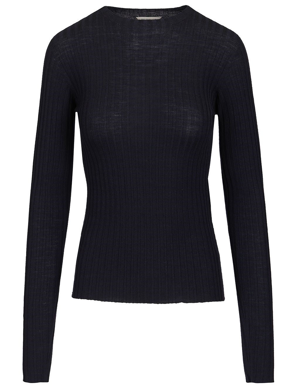 Balenciaga Women Ribbed Knit Sweater