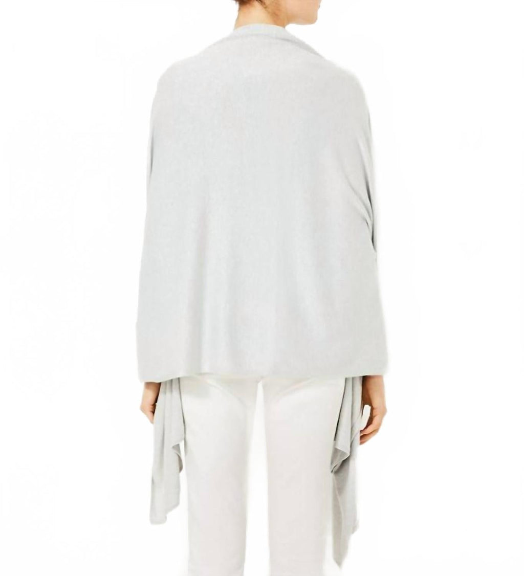 Lanelle Wrap In Heathered Pebble Beach Metallic