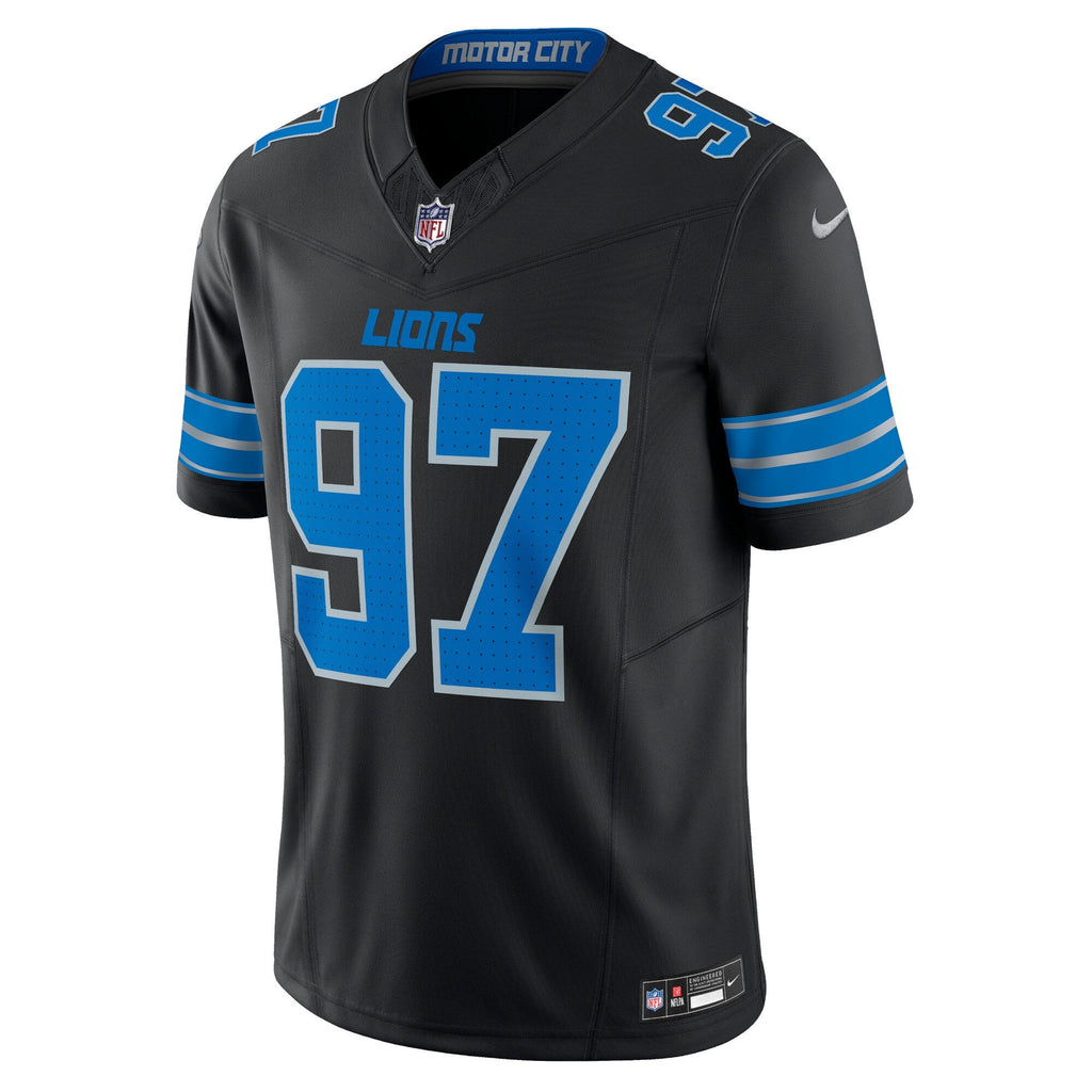 Detroit Lions Aidan Hutchinson Black 2nd Alternate Vapor F.U.S.E. Limited Jersey