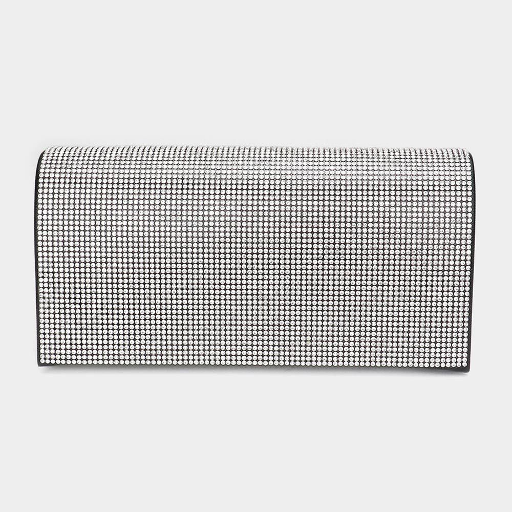 Bling Solid Evening Clutch Crossbody Bag