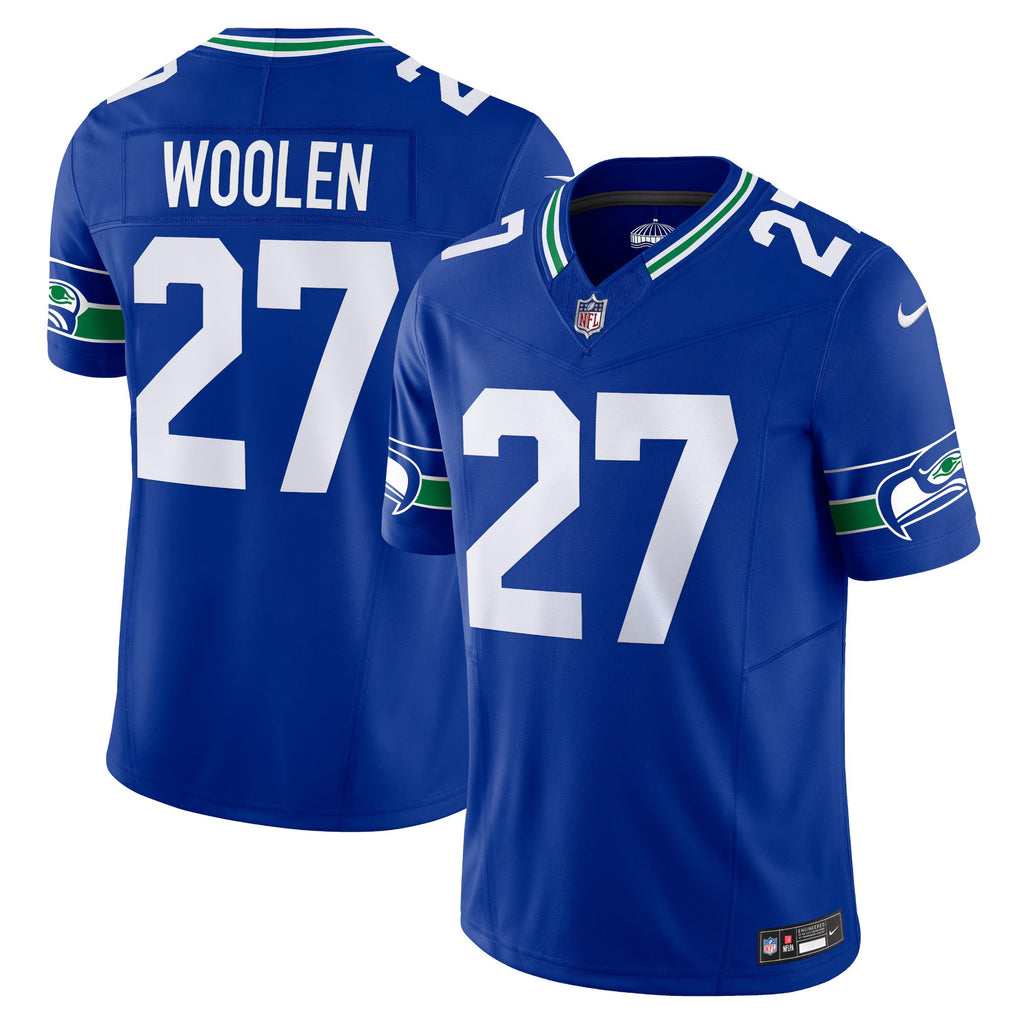 Seattle Seahawks Tariq Woolen Royal Alternate Vapor F.U.S.E. Limited Jersey