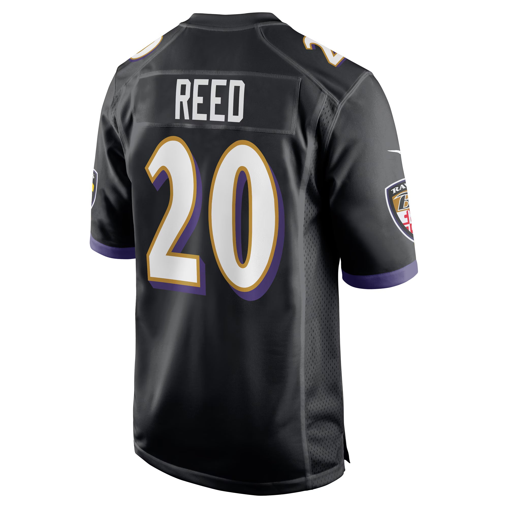 Baltimore Ravens Ed Reed Black Retired Player Alternate Game Jersey