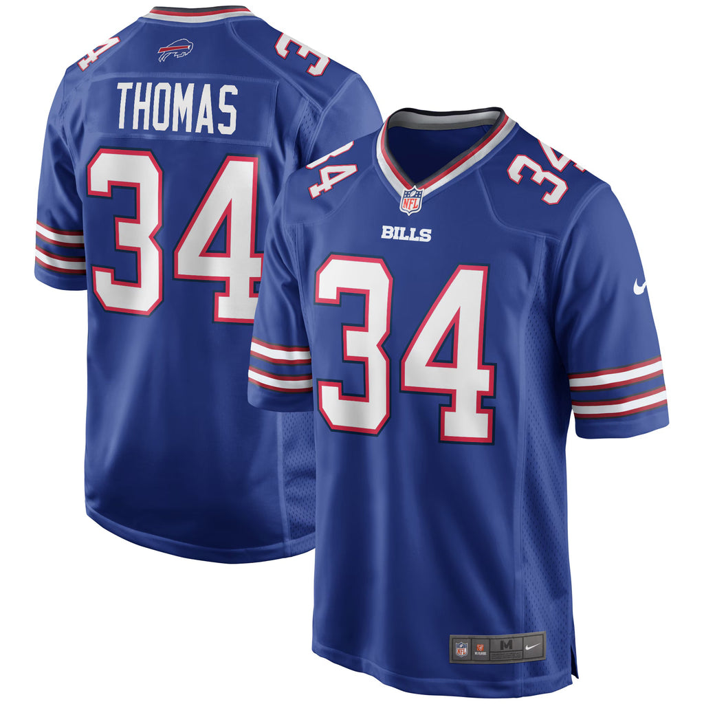 Buffalo Bills Thurman Thomas Royal Game Retired Player Jersey