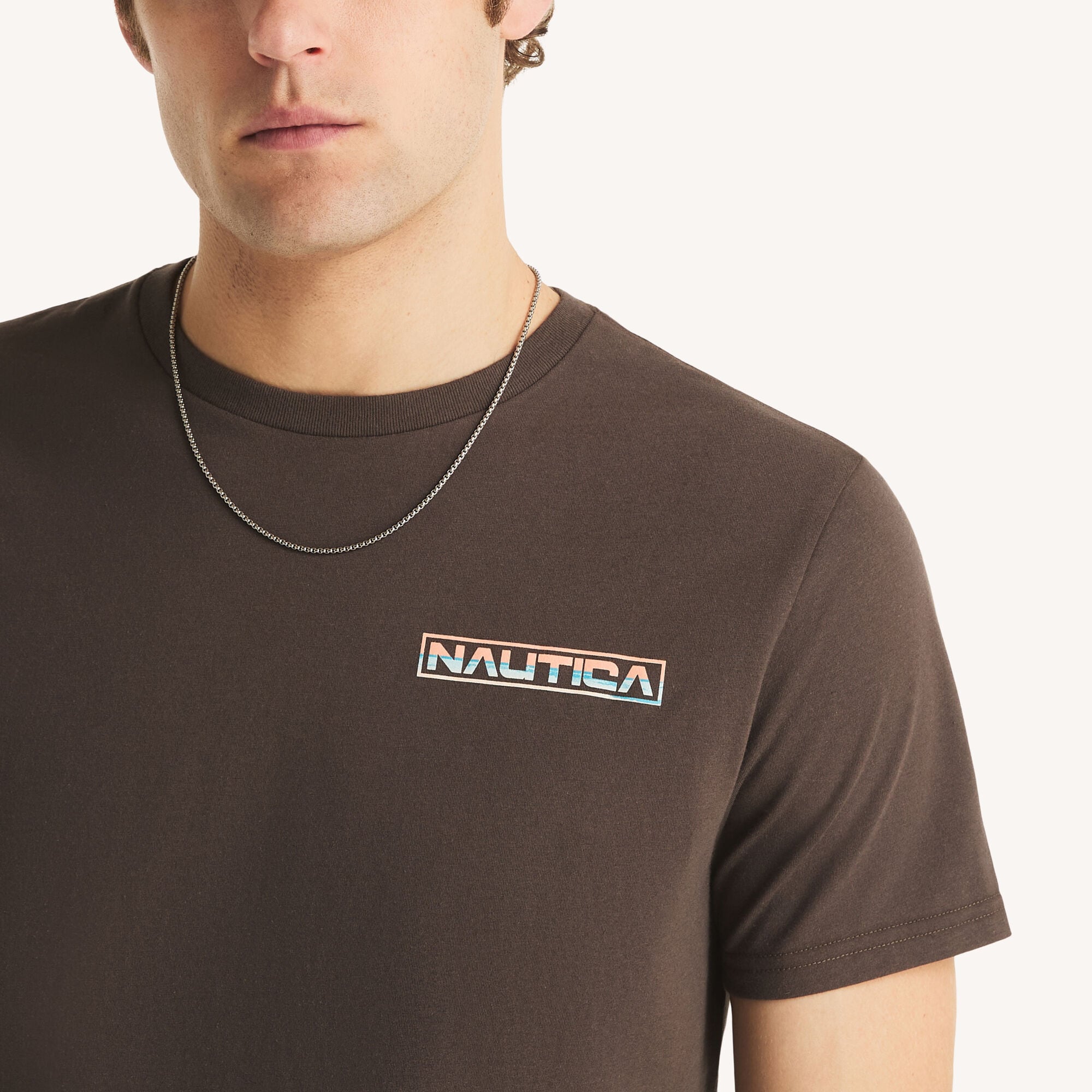 Nautica Mens Sailboat Graphic T-Shirt