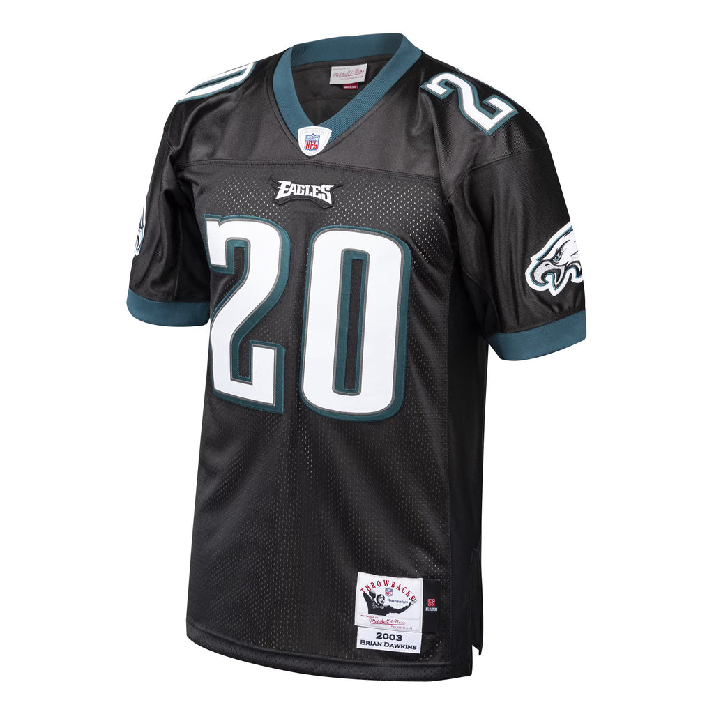 Philadelphia Eagles 2003 Brian Dawkins Mitchell & Ness Black Authentic Throwback Retired Player Jersey