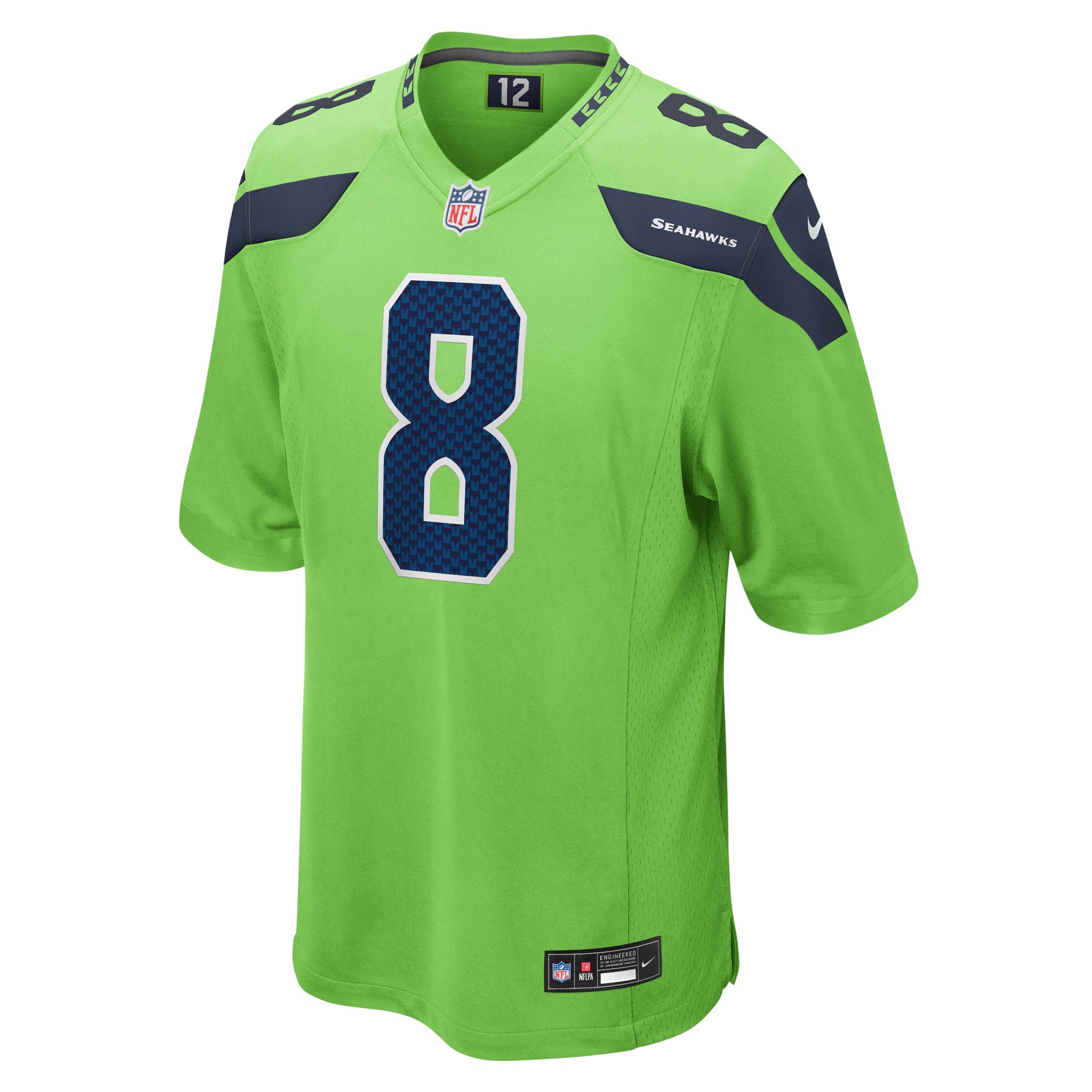 Seattle Seahawks Coby Bryant Neon Green Game Jersey