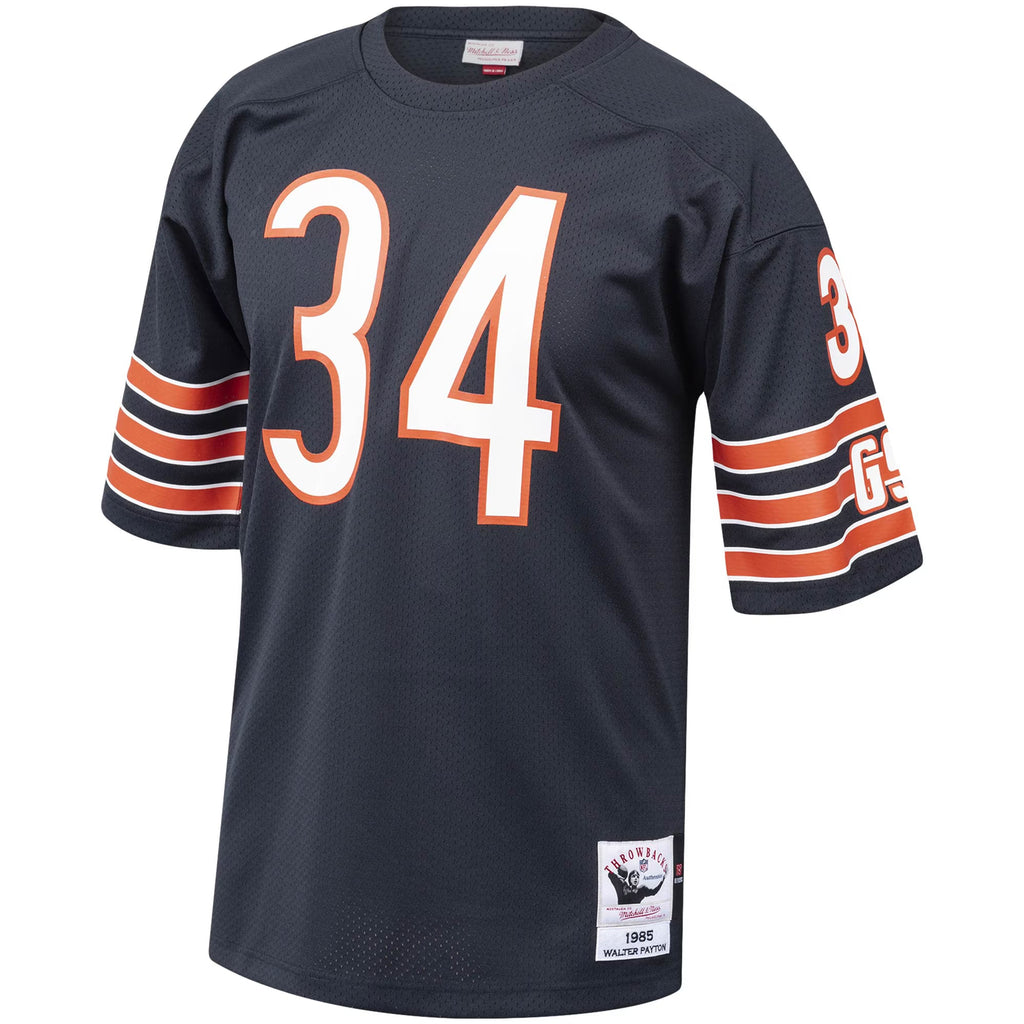 Chicago Bears 1985 Walter Payton Mitchell & Ness Navy Authentic Throwback Retired Player Jersey