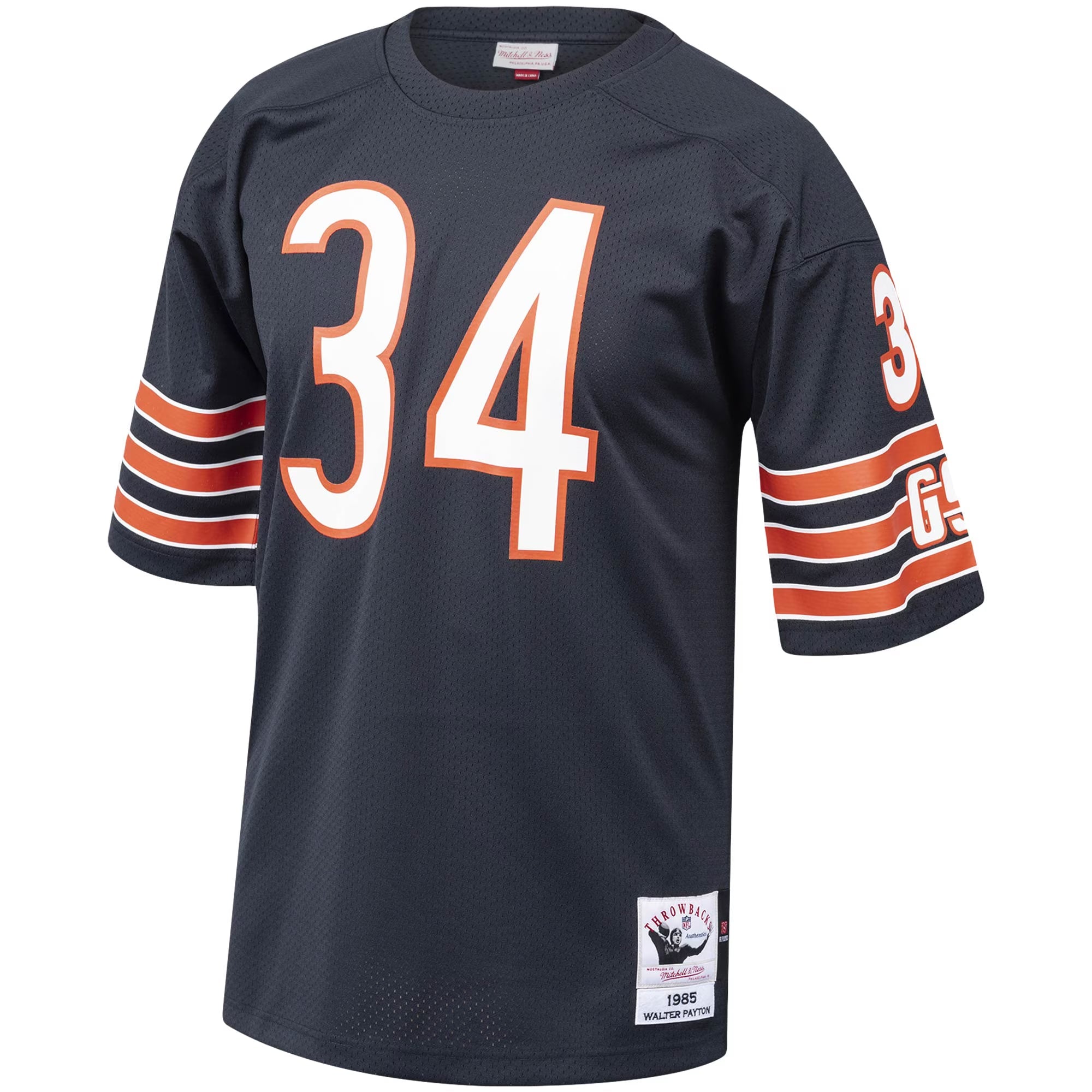 Chicago Bears 1985 Walter Payton Mitchell & Ness Navy Authentic Throwback Retired Player Jersey
