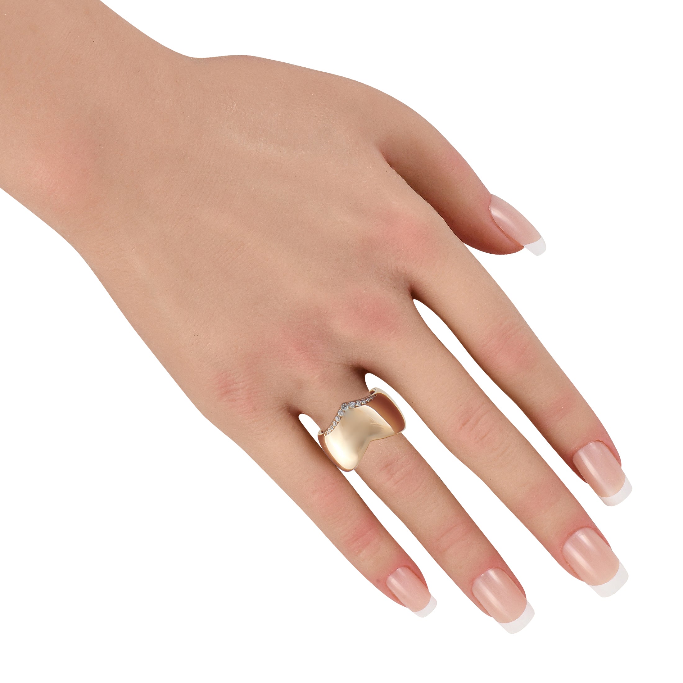 Pasquale Bruni 18K Rose Gold 0.20ct Diamond Ring PB10-041526