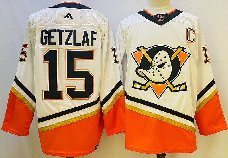 Men's Anaheim Ducks Ryan Getzlaf #15 White Game Jersey1